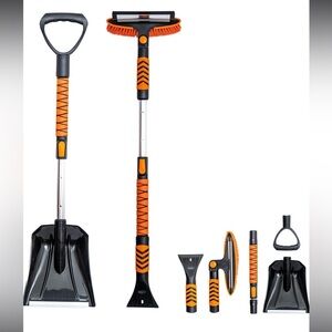 NIB 4 in 1 Expandable Ice Scraper and Snow Shovel Kit